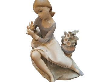 Rare Vintage Retired Lladro Rosalinda 4836G Porcelain Figurine (A1908)
