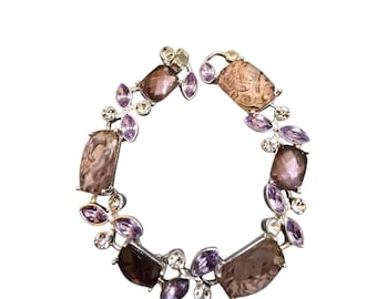 Vintage 90s Signed Napier Acrylic Bracelet (A8709)