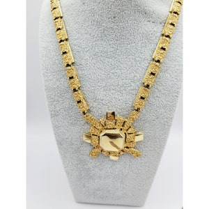 Vintage Goldfarbene Statement Kette (A277)