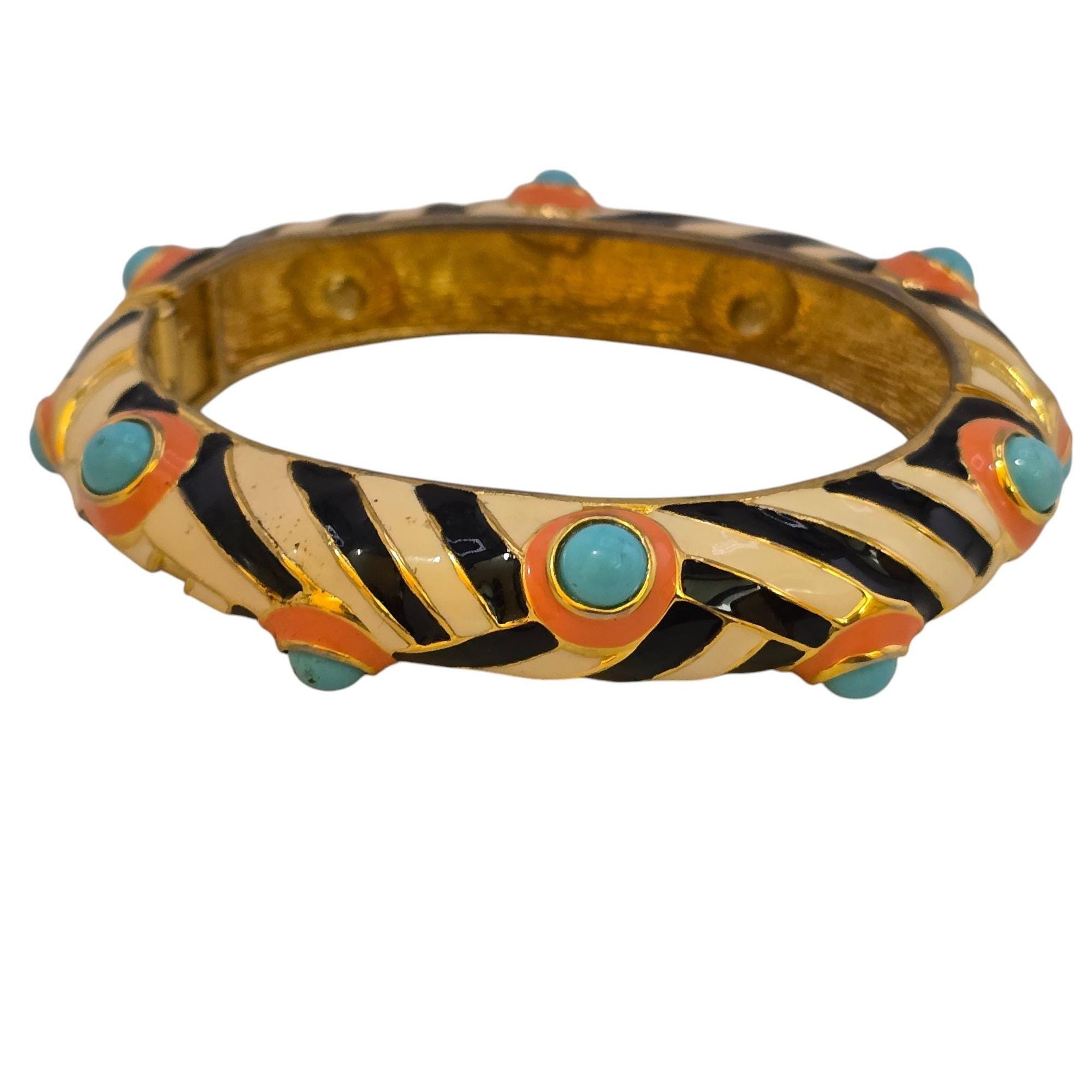 Kjl Enamel Bracelet - Etsy Kjl Enamel Bracelet - Etsy