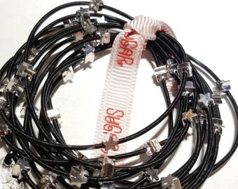 Bee Charming Sugar NY all star piano wire bracelets 5 color choice