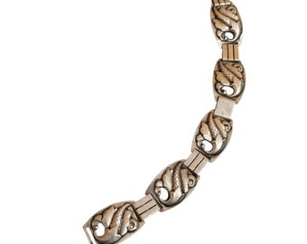 Vintage 830 Silver Denmark Sterling Bracelet Marked CHRV? (A9477)