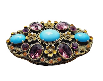 Antique Austro Hungarian Huge Brooch (A750)