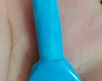Vintage turquoise semi precious Figa hand charm