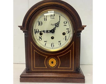 Westminster Chime Mantel Vintage Sligh Mechanical Clock Franz Hermes Two Jewels