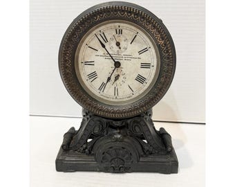 Antique A. Winterhalter Jeweler Bronx Seth Thomas Mantle Clock