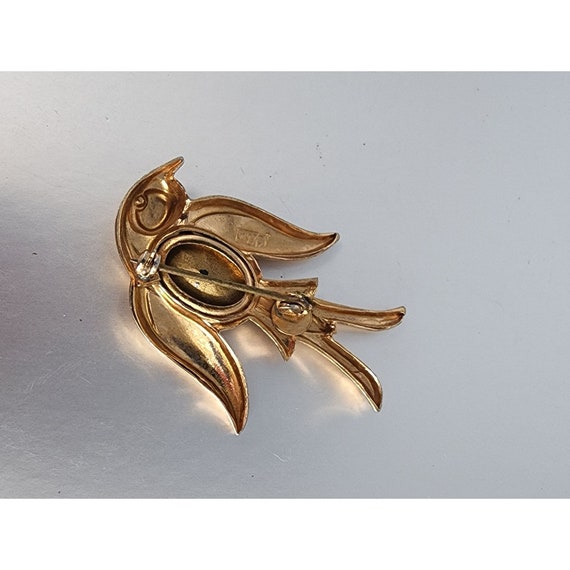 Coro Signed Swallow Bird Brooch (A595) - image 3