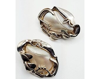 Sterling Silver 925 Designer Vintage Earrings (A5057)