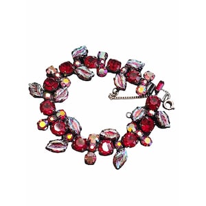 Vintage ondertekende Regency uitzonderlijke strassarmband (A3783)