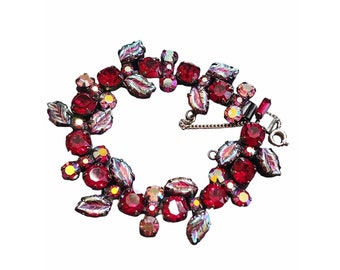 Vintage Signed Regency Exceptional Rhinestone Bracelet (A3783)