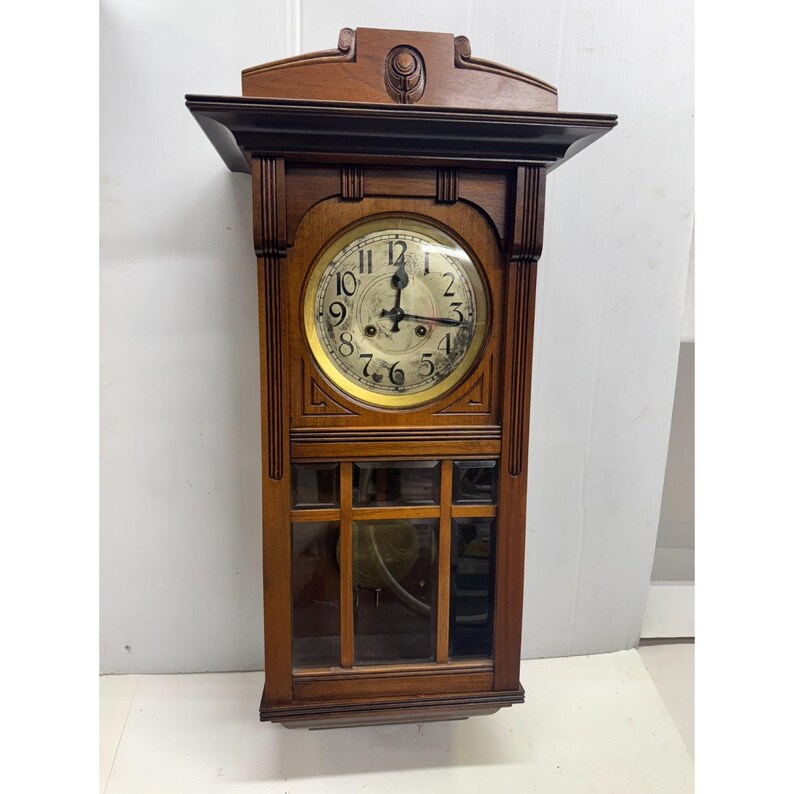 Lowercase Clock Gustav Becker Oak Box Case Wall Clock - Etsy