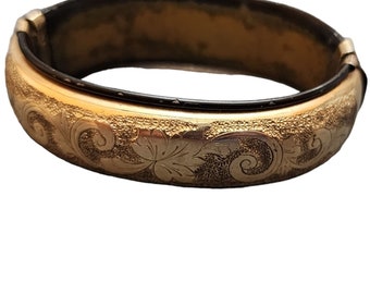 Antique Victorian Gold Filled Stretch Bracelet (A2188)