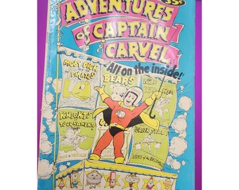 Vintage Rare Adventures Of Captain Carvel 1975 Comic Book (A3068)