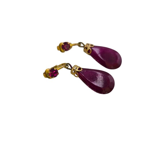 Boucles D'oreilles Clips Strass Colorés - État Neuf - Sans Marque