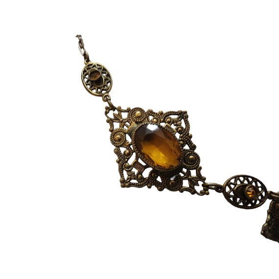 Antique Czech Style Pendant Necklace (A2364) - image 2