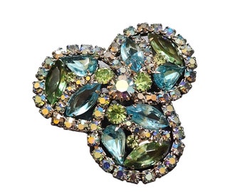 Vintage Signed Weiss Rhinestone Brooch (A2349)