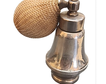 Vintage Sterling Glass Mayflower Perfume Bottle With Atomizer Weighted Base