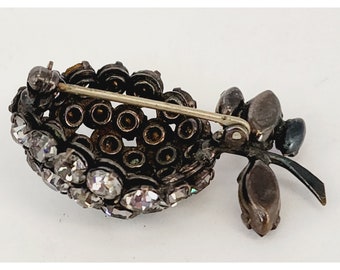 VTG 検証済み 署名なし Schreiner NY 2 トーン ベリー ブローチ - レア