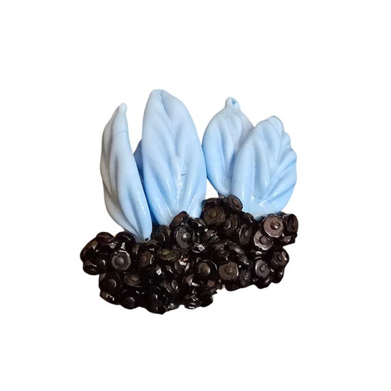 Fabulous One-of-a-Kind Frank Hess For Miriam Haskell Glass Brooch (A9765)