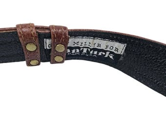 GLEN MILLER FOR ANN TURK BELT Glen Miller For Ann Turk 80s Alligator Buckle On Embossed  main image 3