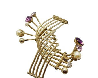 Vintage MCM Wire X Brooch (A997)