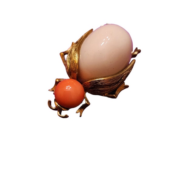 Vintage Panetta Signed Glass Bug Brooch (A2093) - image 3