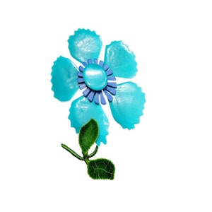 Vintage Fabulous 60&#39;s MOD MCM Enamel Flower Brooch (A2104)