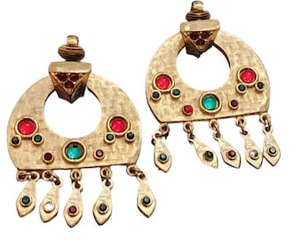 Vintage Dangle Clip Earrings (A2497)