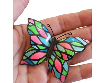 Vintage Enamel Corocraft Butterfly Brooch (A2374)