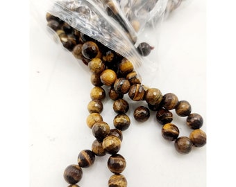Vintage Faceted Tiger Eye Crystal Beads (A4327)