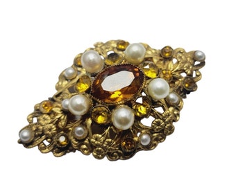 Vintage Amazing German Czech/Austro Hungarian? Decorative Brooch (A2208)