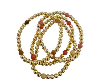 Vintage NOS Sugar NY 4 Strand Acrylic Beaded Bracelet (A9231)