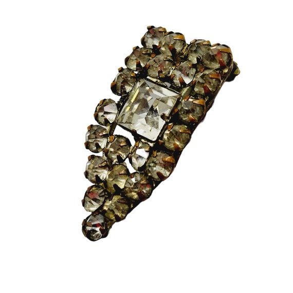 Antique Art Deco Sparkly Dress Clip (A846) - image 2