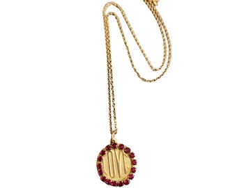 Vintage Bee Charming Love Rhinestone Pendant Necklace (A3600)