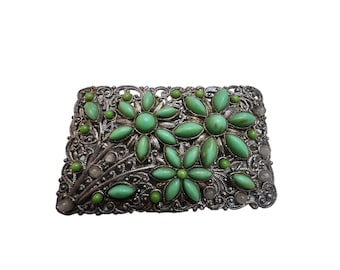 Vintage Resin Flower Brooch (A3913)