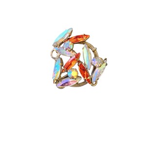 Vintage Rhinestone AB Brooch (A2917)