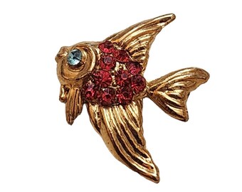 Vintage NOS Coro Fish Pin on Original Card (A2291)