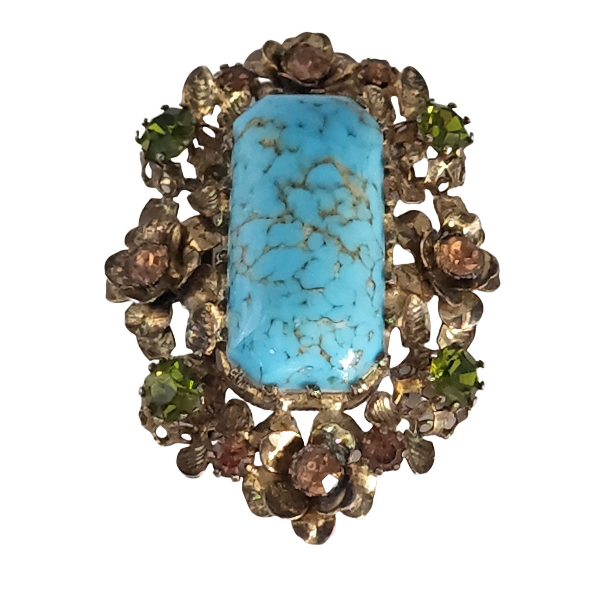 Made Austria Brooch - Etsy