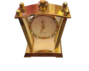 Rare German Made Travel Shock Proof Alarm Carriage Clock By Muster Geschutzt