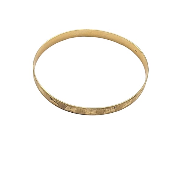 Vintage 14K Gold Bangle Bracelet (A5033) - image 1
