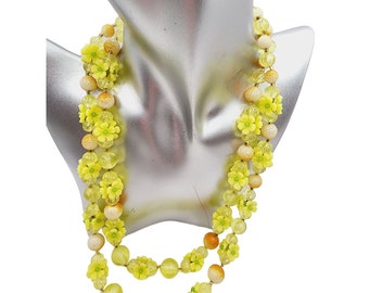 Signed Hongkong Vintage Early Double Strand Fruit Salad Necklace (A537)