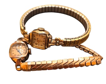 Vintage Pair Of Gold Filled Watches—Benrus/Bulova (A8176)