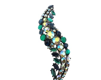 Vintage Signed ART Arthur pepper Rhinestone Brooch (A3257)