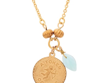 a token of love vintage necklace