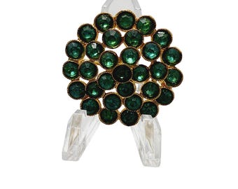 Vintage Signed Czech Rhinestone Brooch (A1683)