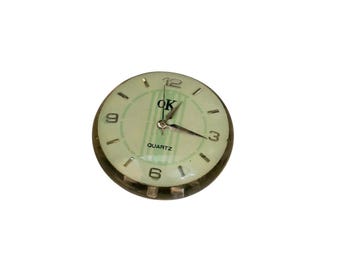 Vintage Double Side Lucite Watch Bead (A7153)
