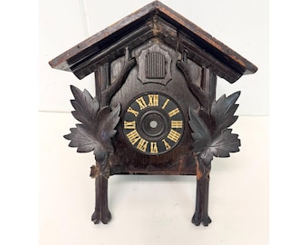 Antique Wood Cuckoo Germany Wall Clock Case