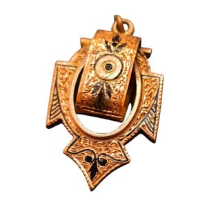 Antique Enameled Moveable Pendant (A8193)