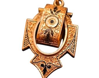 Antique Enameled Moveable Pendant (A8193)