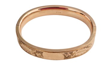 Antique FMCO Gold Filled Decorative Bangle Bracelet (GFBWC-7)